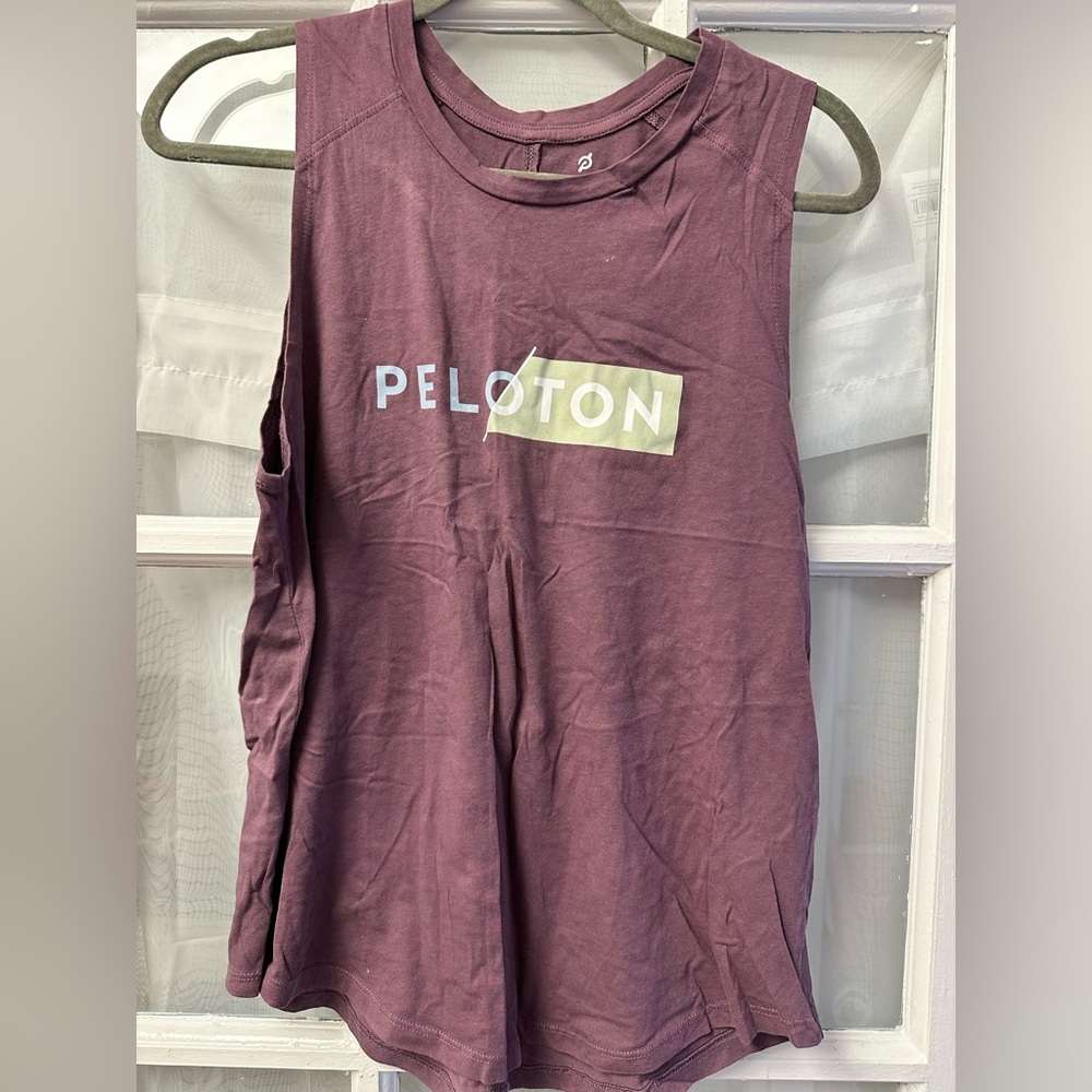 Peloton Maroon Sleeveless Top